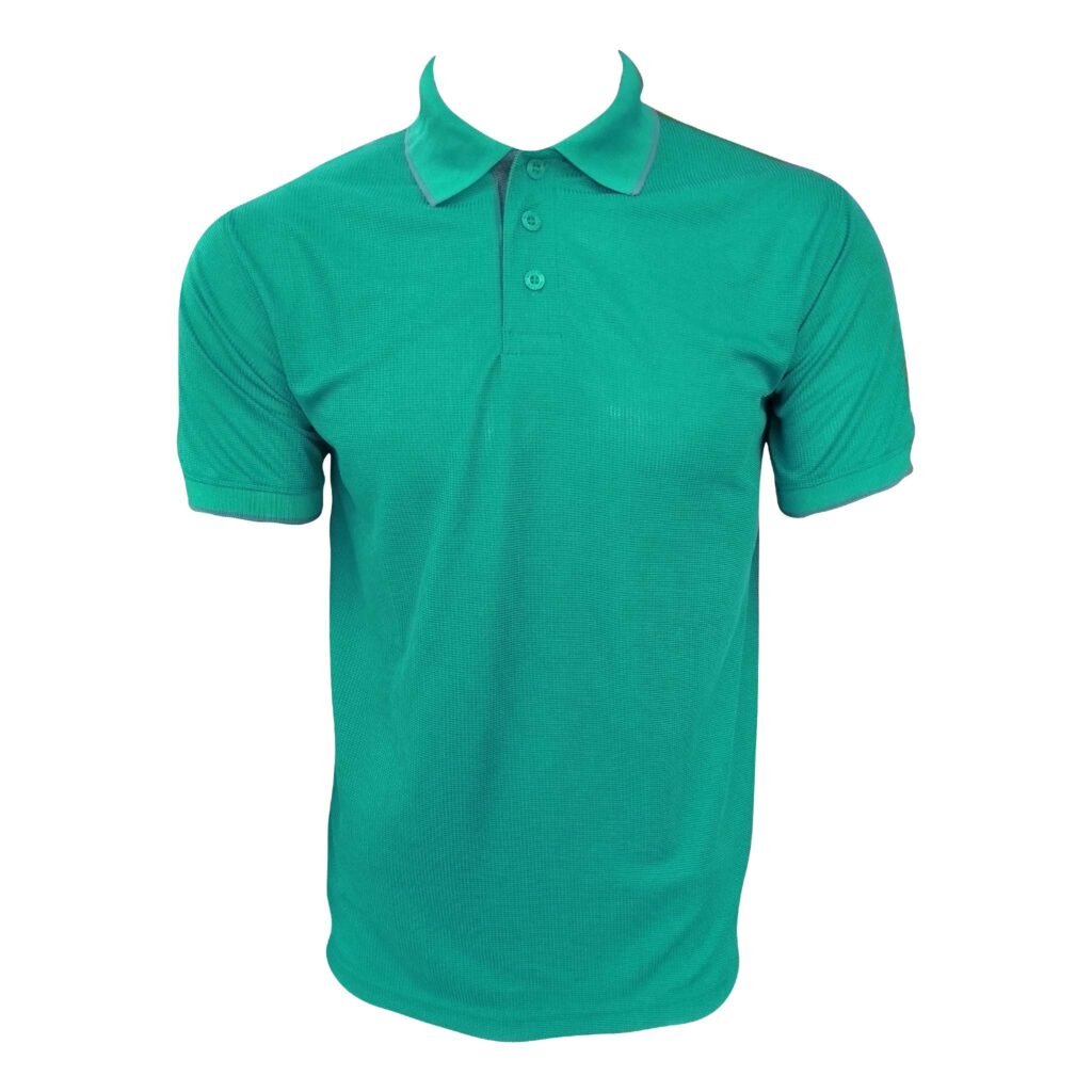 Male Waffle Stripe Dri Fit Polos - Miguel Moses