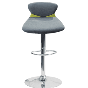 Barstool ST 8091 PU grey with green