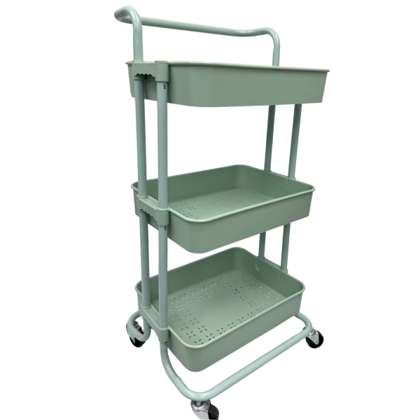 3 Layer Metal Trolley