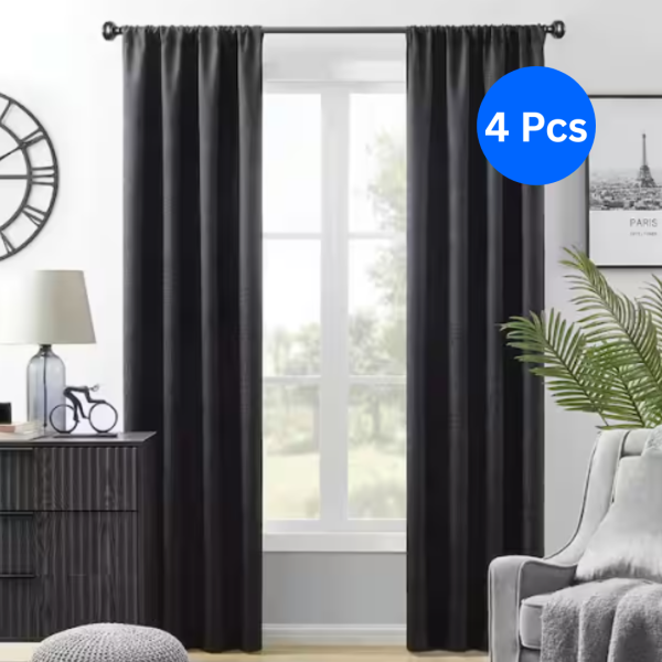 4 Rod Pocket Blackout Panels- 28" x 90"