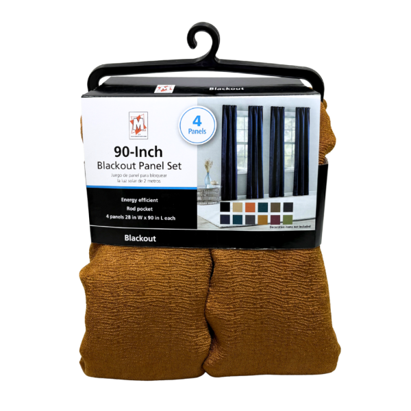 4 Rod Pocket Blackout Panels- 28" x 90" - Image 11