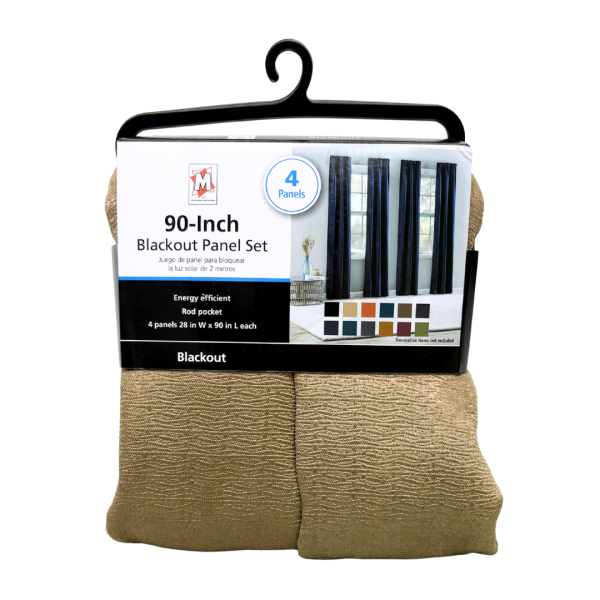 4 Rod Pocket Blackout Panels- 28" x 90" - Image 15