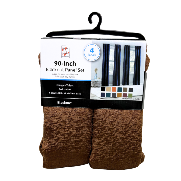 4 Rod Pocket Blackout Panels- 28" x 90" - Image 17