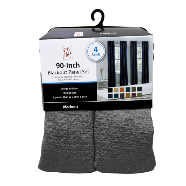 4 Rod Pocket Blackout Panels- 28" x 90" - Image 19