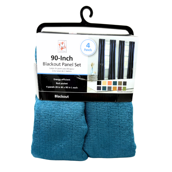 4 Rod Pocket Blackout Panels- 28" x 90" - Image 9
