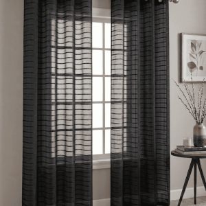 Isabella Dolly Sheer Grommet Curtains (2 Panels Per Pack)