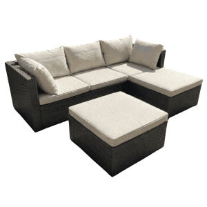 L-Shaped Patio Sofa Set