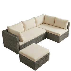 L-Shaped Patio Sofa Set
