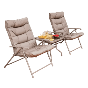 3 PC Steel Bistro Set