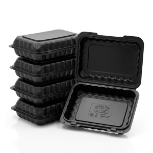 9" x 6" Clamshell Container (CASE)-MFPP Material