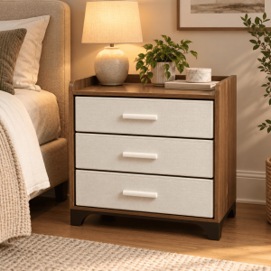3 Drawer Fabric Cabinet